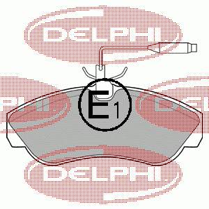 Гальмівні колодки Delphi LP878 ціна, від 25.01 USD