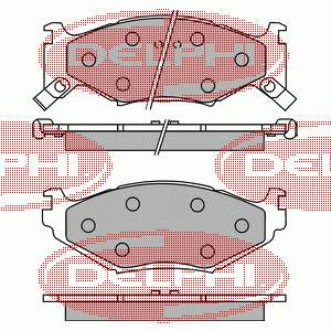 Купити LP891 Delphi Колодки гальмівні передні, дискові