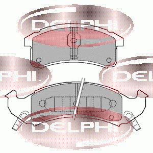 LP897 Delphi колодки гальмівні передні, дискові