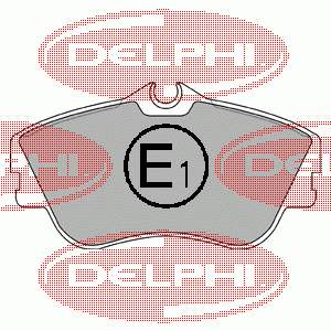 Купити LP918 Delphi Колодки гальмівні передні, дискові