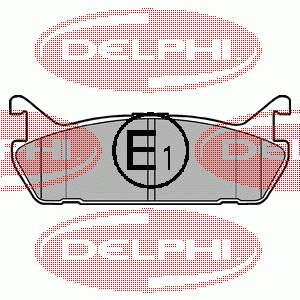 Задні гальмівні колодки LP931 Delphi