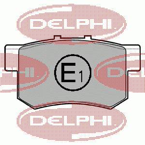 Купити LP948 Delphi Задні колодки