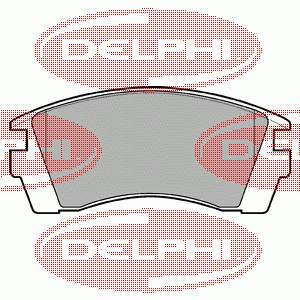 LP952 Delphi колодки гальмівні передні, дискові
