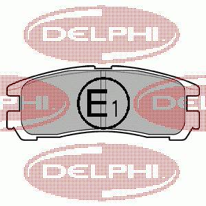 Купити LP955 Delphi Задні колодки