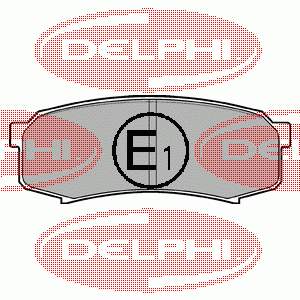 LP963 Delphi Колодки гальмівні задні, дискові