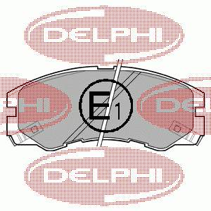 Передні тормозні колодки LP964 Delphi
