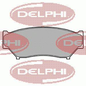 Колодки гальмівні передні, дискові LP967 Delphi