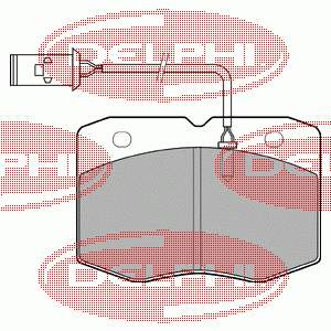 Купити LP970 Delphi Колодки гальмівні передні, дискові