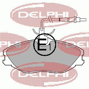 Купити LP986 Delphi Колодки гальмівні передні, дискові