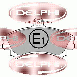 LP993 Delphi колодки гальмівні передні, дискові