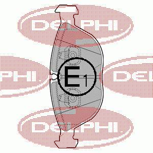 Тормозні колодки Delphi LP1002