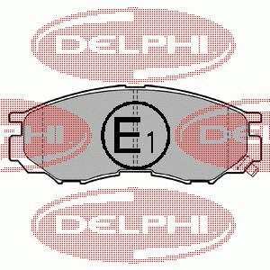 Колодки гальмівні передні, дискові LP1010 Delphi