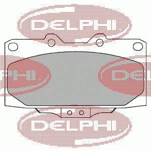 Передні тормозні колодки LP1020 Delphi