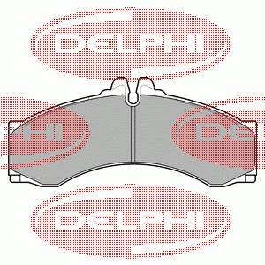 Купити LP1046 Delphi Колодки гальмівні передні, дискові