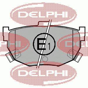 Задні гальмівні колодки Delphi LP1073 ціна, від 14.05 USD