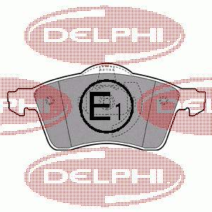 LP1092 Delphi Передні гальмівні колодки