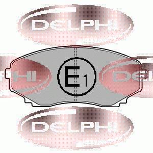 Передні тормозні колодки LP1095 Delphi