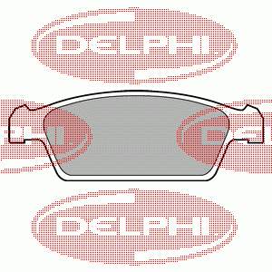 LP1100 Delphi колодки гальмівні передні, дискові