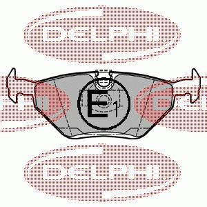 Купити LP1107 Delphi Задні колодки