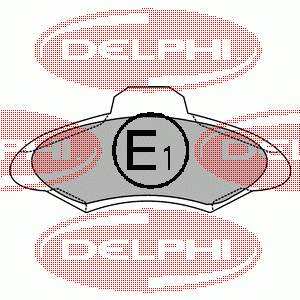 Передні тормозні колодки LP1139 Delphi