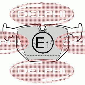 Задні гальмівні колодки LP1143 Delphi