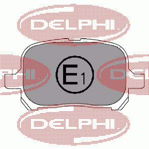 Передні тормозні колодки LP1144 Delphi