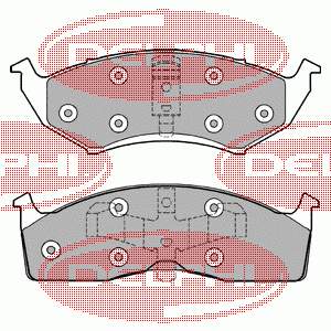 Колодки гальмівні передні, дискові LP1166 Delphi