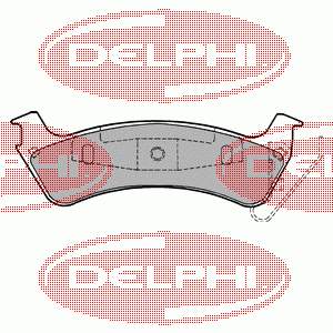 Задні гальмівні колодки LP1183 Delphi