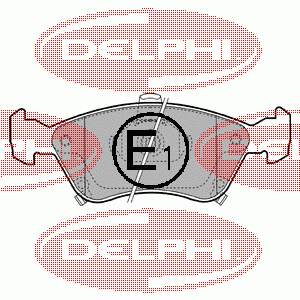 Гальмівні колодки Delphi LP1231 ціна, від 23.45 USD