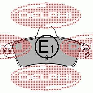 Купити LP1242 Delphi Задні колодки