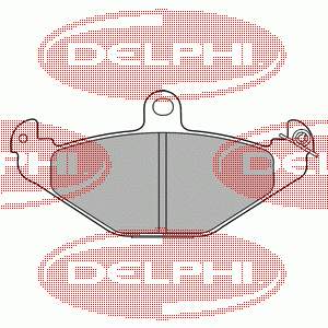 LP1252 Delphi колодки гальмові задні, дискові