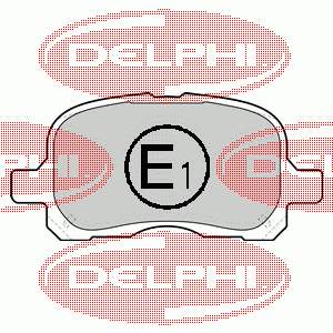 LP1302 Delphi колодки гальмівні передні, дискові