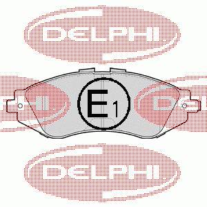 Передні тормозні колодки LP1304 Delphi