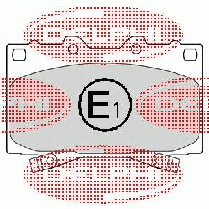 Тормозні колодки Delphi LP1308