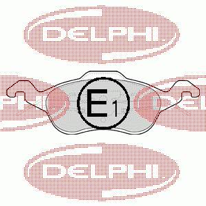Гальмівні колодки Delphi LP1315 ціна, від 18.75 USD