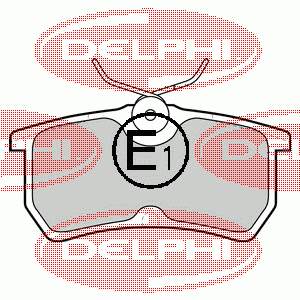 Задні гальмівні колодки Delphi LP1316 ціна, від 13.76 USD