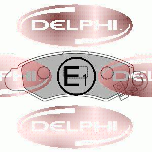 LP1318 Delphi колодки гальмівні передні, дискові