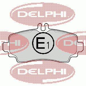 Передні тормозні колодки LP1401 Delphi