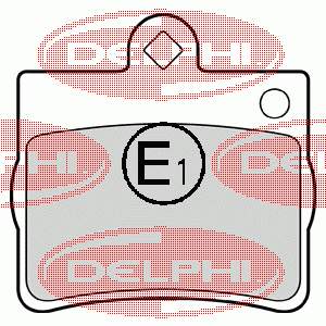 Задні гальмівні колодки Delphi LP1402 ціна, від 17.26 USD