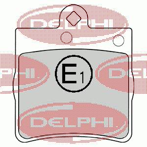 LP1403 Delphi Колодки гальмівні задні, дискові
