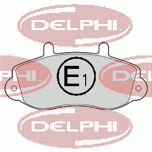 Тормозні колодки Delphi LP1406