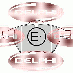 Купити LP1407 Delphi Колодки гальмівні передні, дискові