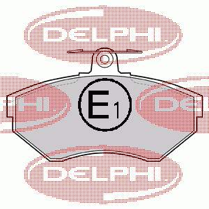 LP1410 Delphi Передні гальмівні колодки
