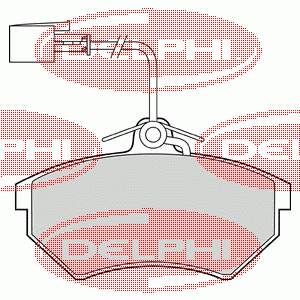 LP1412 Delphi Передні гальмівні колодки