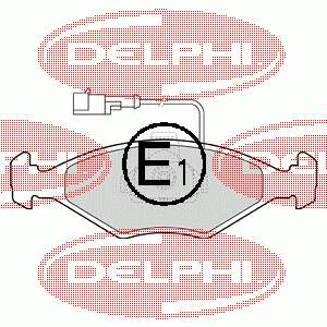 LP1415 Delphi колодки гальмівні передні, дискові