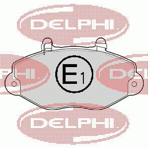 Гальмівні колодки Delphi LP1418 ціна, від 18.19 USD
