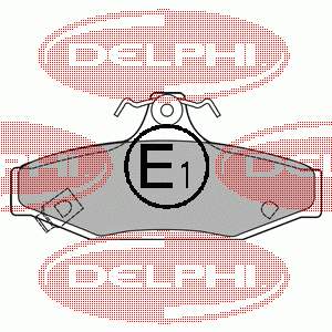 Задні гальмівні колодки Delphi LP1420 ціна, від 20.30 USD