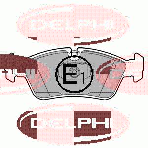 Купити LP1421 Delphi Колодки гальмівні передні, дискові