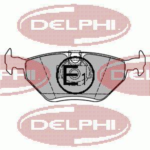 Задні гальмівні колодки LP1423 Delphi
