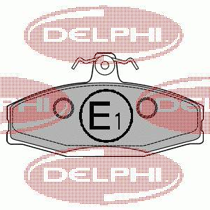 Передні тормозні колодки LP1429 Delphi